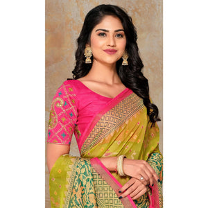 green-partywear-printed-organza-brasso-saree-131977