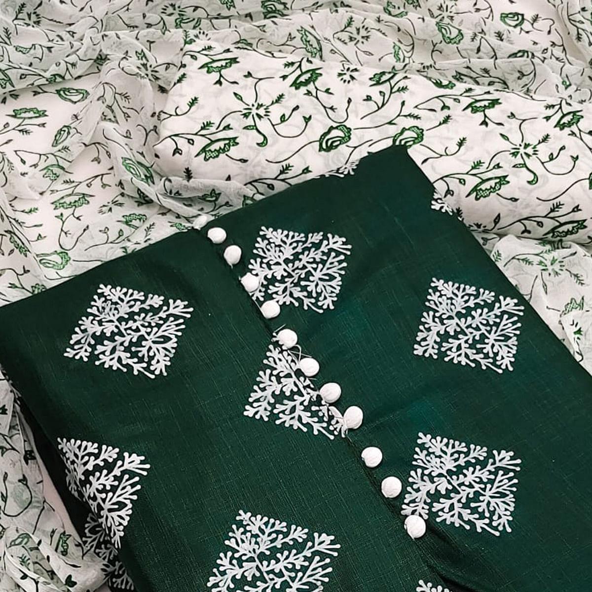 green-printed-cotton-dress-material-143034
