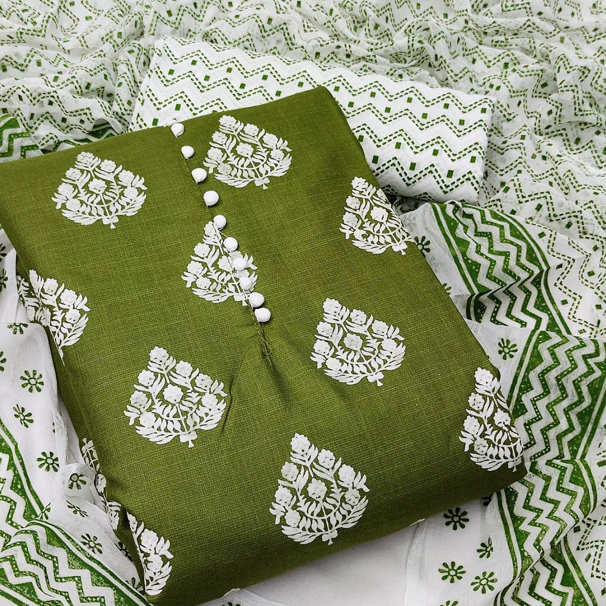 green-printed-cotton-dress-material-143102