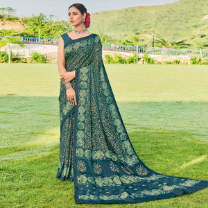 green-printed-cotton-silk-saree-145429
