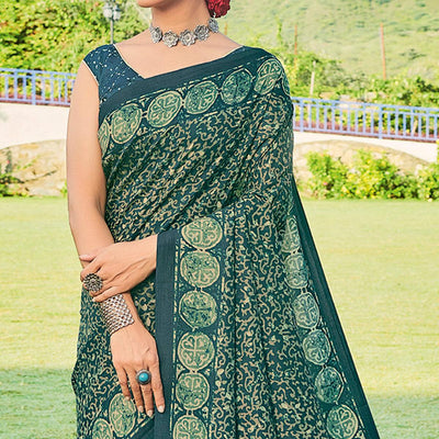 green-printed-cotton-silk-saree-145429