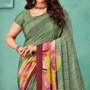 green-printed-crepe-saree-1