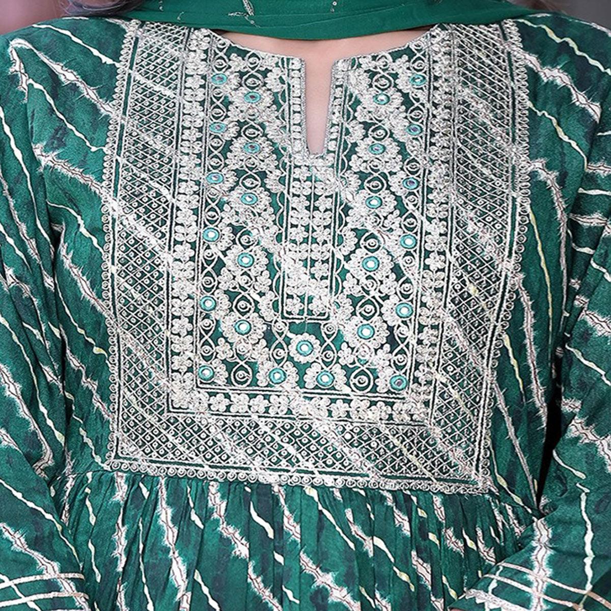 green-printed-embroidered-rayon-sharara-suit