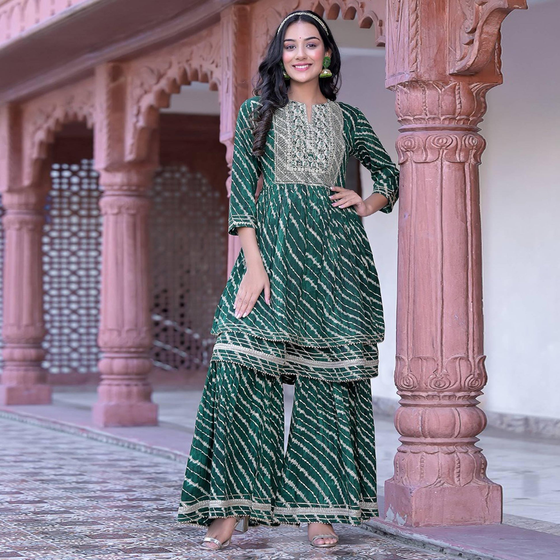 green-printed-embroidered-rayon-sharara-suit