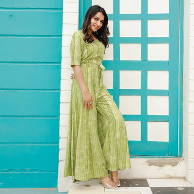 green-printed-rayon-jumpsuit