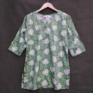 green-printed-rayon-top