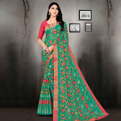 green-printed-with-embellished-brasso-saree-144820