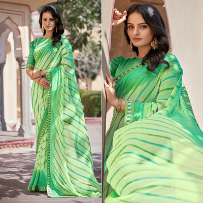 green-printed-with-embellished-georgette-saree-143510
