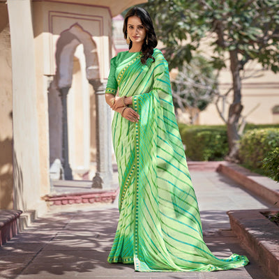 green-printed-with-embellished-georgette-saree-143510
