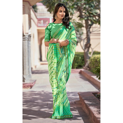 green-printed-with-embellished-georgette-saree-143510