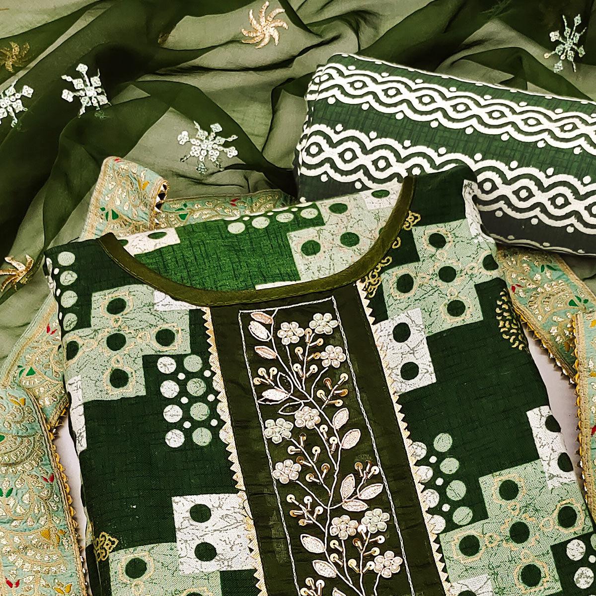 green-printed-with-embellished-poly-cotton-dress-material
