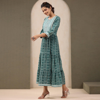 green-printed-with-embroidered-chanderi-kurti-1