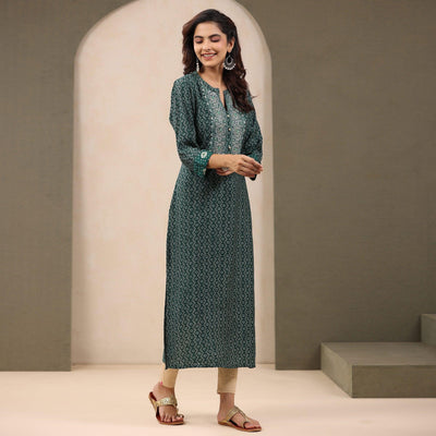 green-printed-with-embroidered-chanderi-kurti
