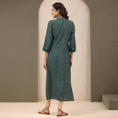 green-printed-with-embroidered-chanderi-kurti