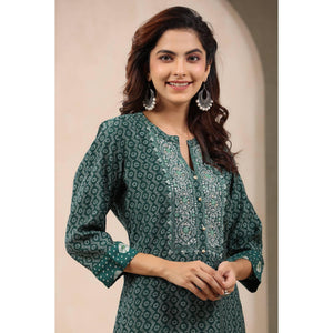 green-printed-with-embroidered-chanderi-kurti