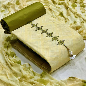 green-printed-with-embroidered-cotton-blend-dress-material