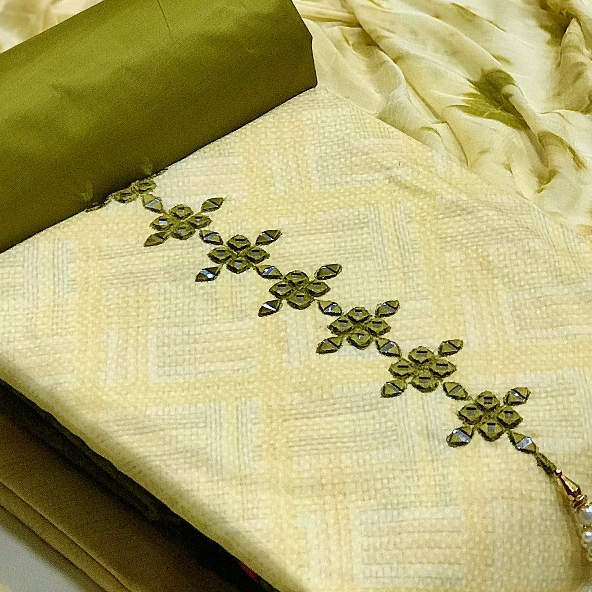 green-printed-with-embroidered-cotton-blend-dress-material