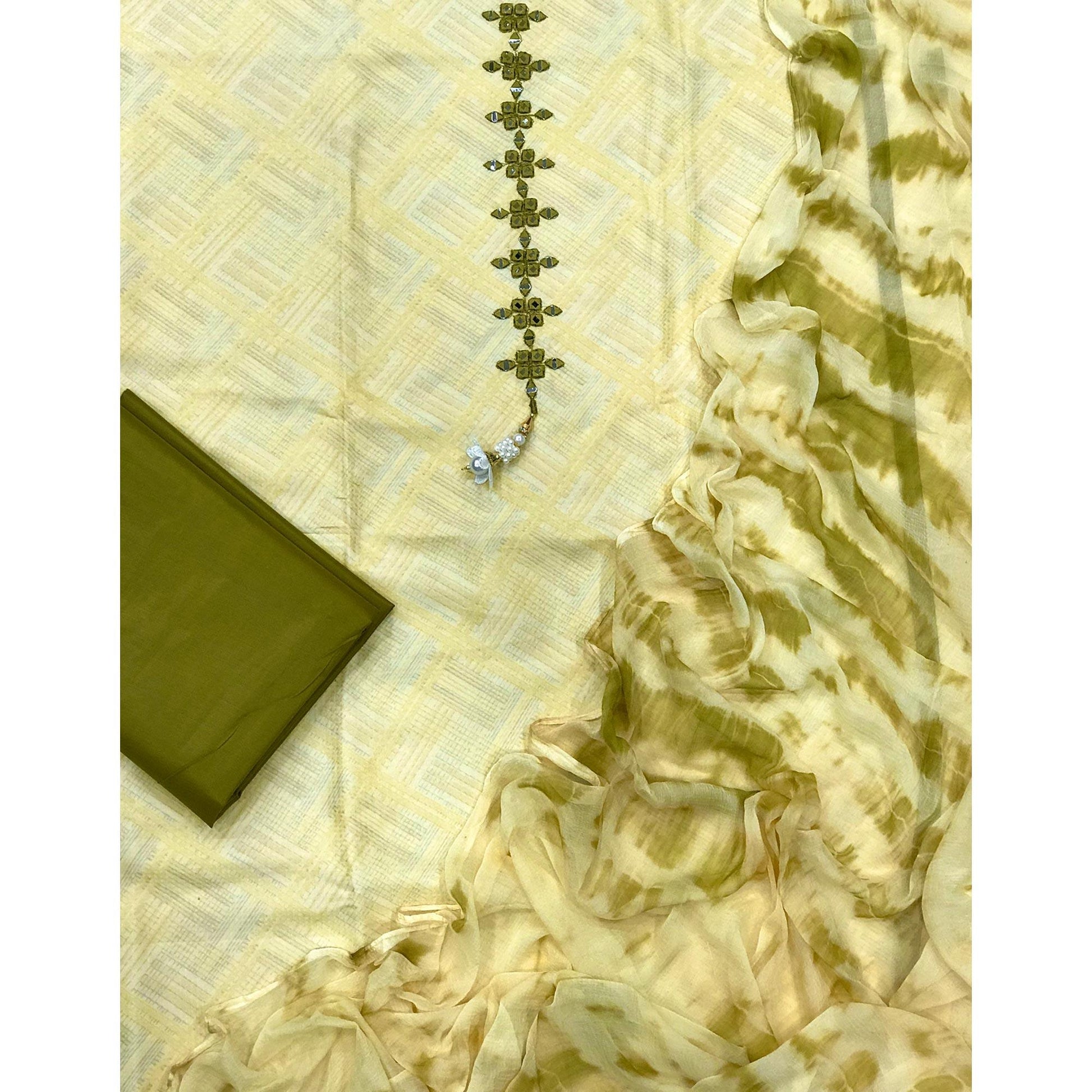 green-printed-with-embroidered-cotton-blend-dress-material