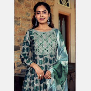 green-printed-with-gota-patti-work-muslin-anarkali-suit
