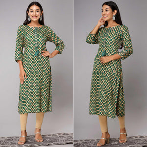 green-printed-with-gota-patti-work-pure-cotton-kurti