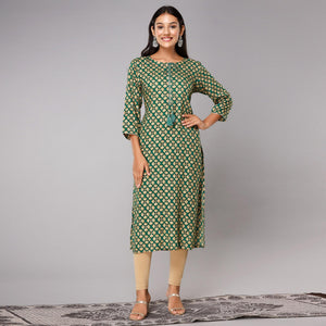green-printed-with-gota-patti-work-pure-cotton-kurti