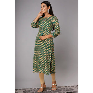 green-printed-with-gota-patti-work-pure-cotton-kurti