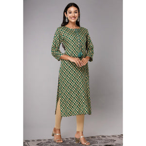 green-printed-with-gota-patti-work-pure-cotton-kurti