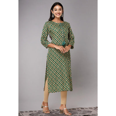 green-printed-with-gota-patti-work-pure-cotton-kurti