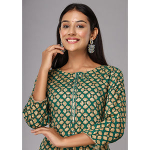 green-printed-with-gota-patti-work-pure-cotton-kurti