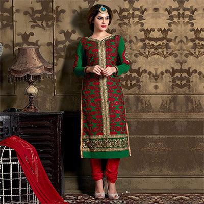 green-red-georgette-salwar-suit