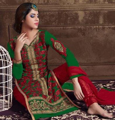 green-red-georgette-salwar-suit