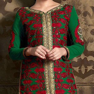 green-red-georgette-salwar-suit
