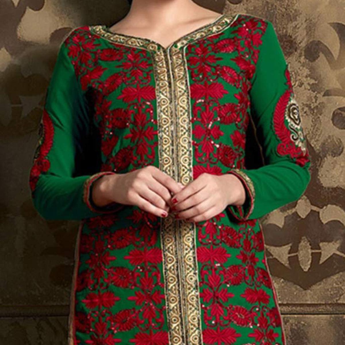 green-red-georgette-salwar-suit