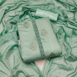 green-sequence-embroidered-art-silk-dress-material