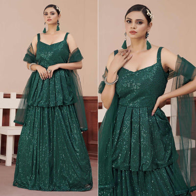 green-sequence-embroidered-art-silk-lehenga-choli-145190
