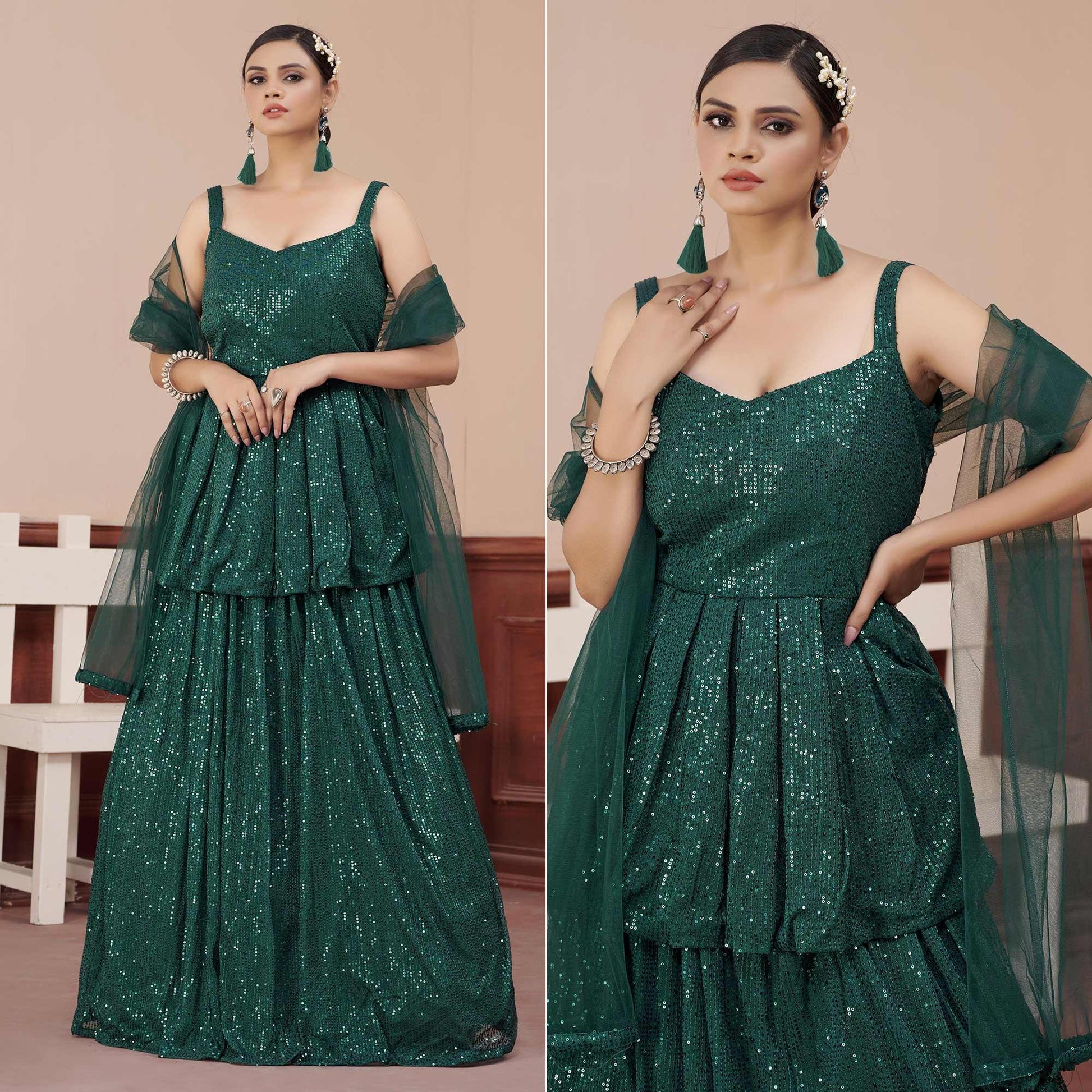 green-sequence-embroidered-art-silk-lehenga-choli-145190