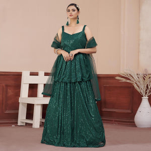 green-sequence-embroidered-art-silk-lehenga-choli-145190
