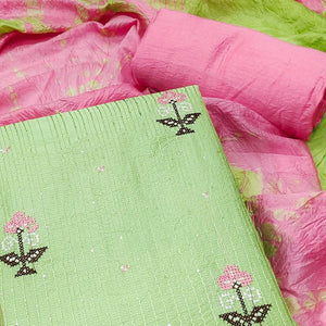 green-sequence-embroidered-chanderi-dress-material-145279