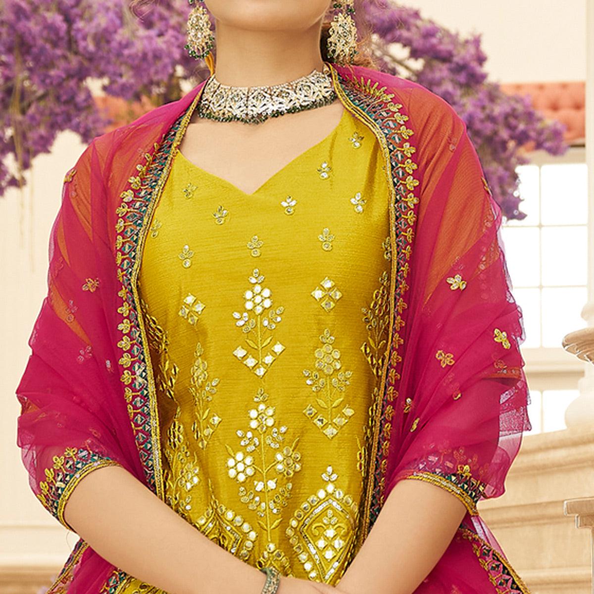 green-sequence-embroidered-chiffon-lehenga-choli