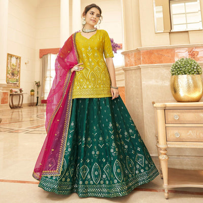 green-sequence-embroidered-chiffon-lehenga-choli