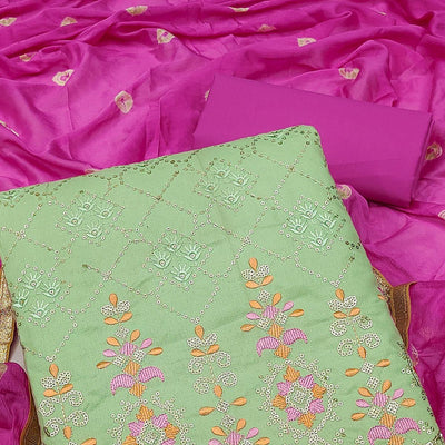 green-sequence-embroidered-cotton-dress-material-144055