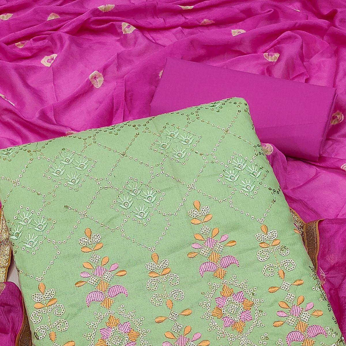 green-sequence-embroidered-cotton-dress-material-144055