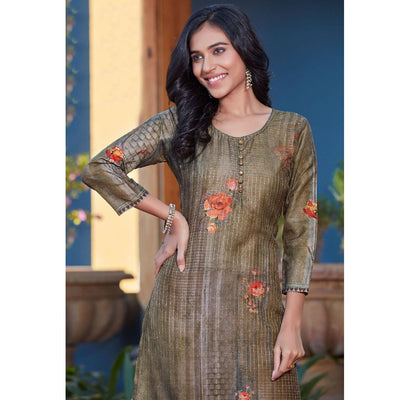 green-sequence-embroidered-cotton-silk-kurti-143116