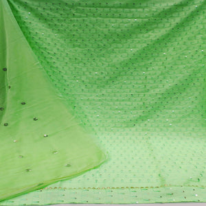 green-sequence-cotton-dress-material