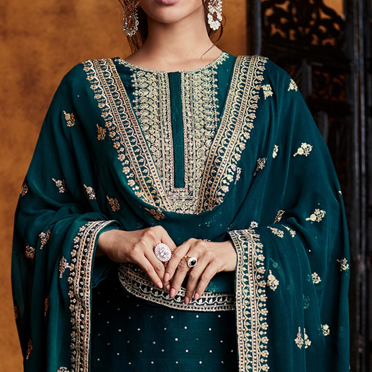 green-sequence-embroidered-georgette-partywear-suit-135246