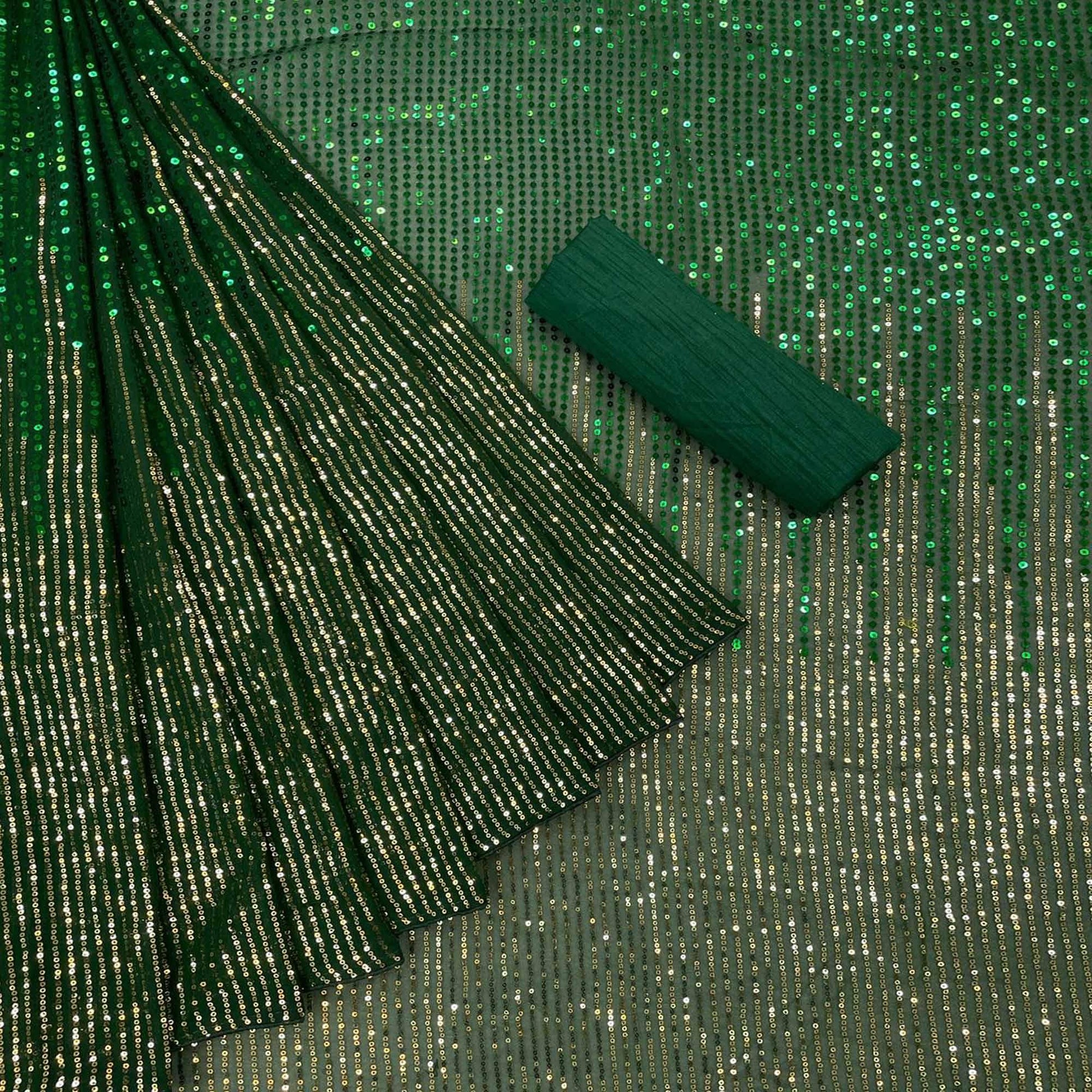 green-sequence-embroidered-georgette-saree-142948