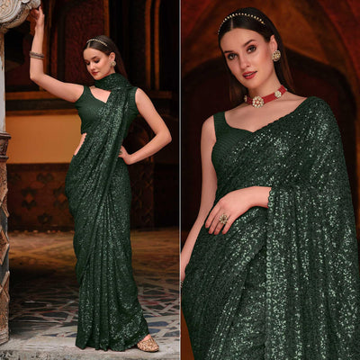 green-sequence-embroidered-georgette-saree-143214
