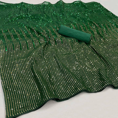 green-sequence-embroidered-georgette-saree-142948