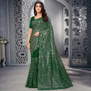 green-sequence-embroidered-georgette-saree