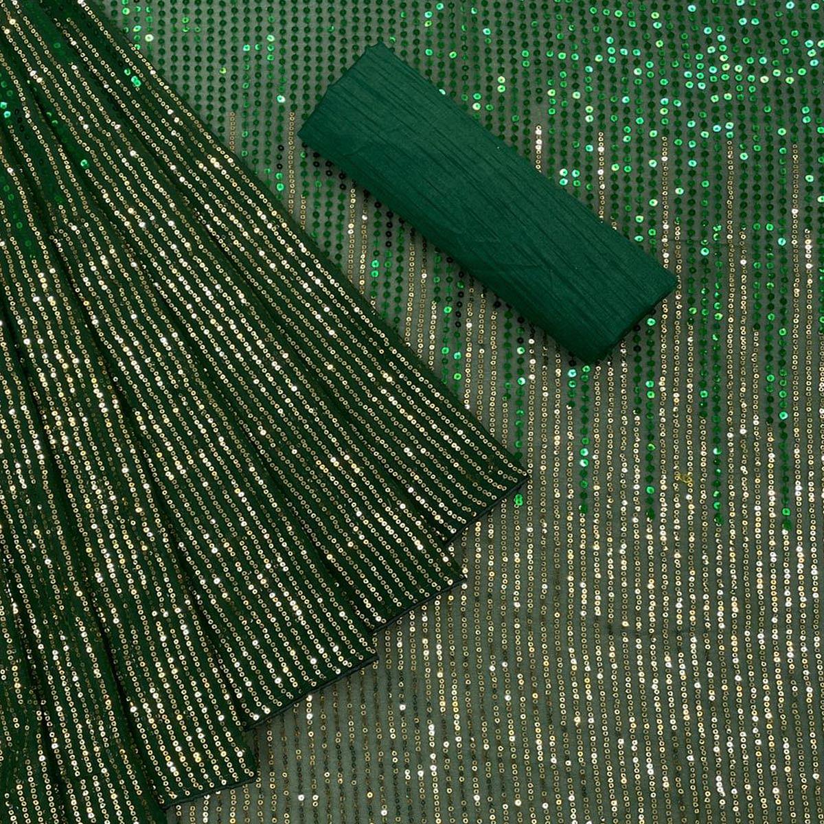 green-sequence-embroidered-georgette-saree-142948